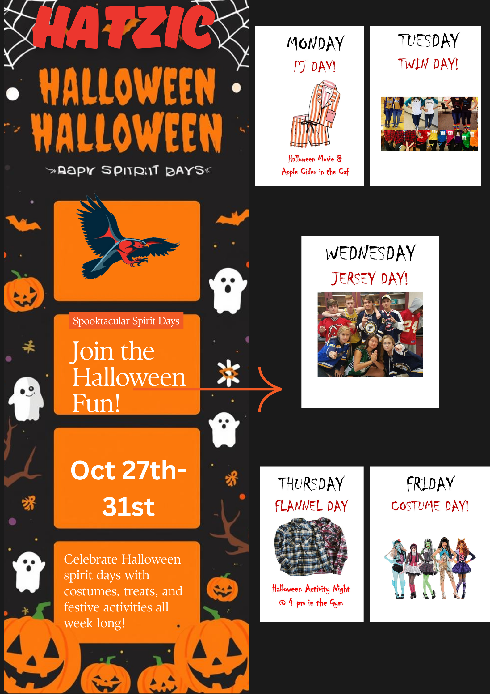 Hatzic Halloween Spirit Days!